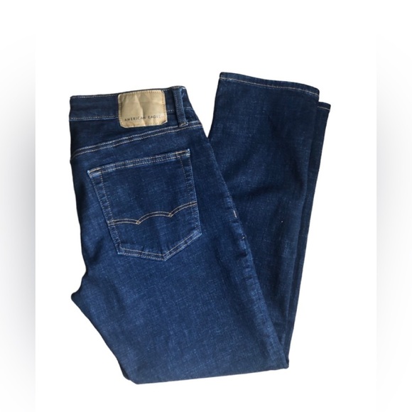 American Eagle Next Level Flex Stretch Slim Straight Jean Dark Denim Sz.32X29” - Picture 3 of 6